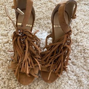 Marciano strappy tassel heels